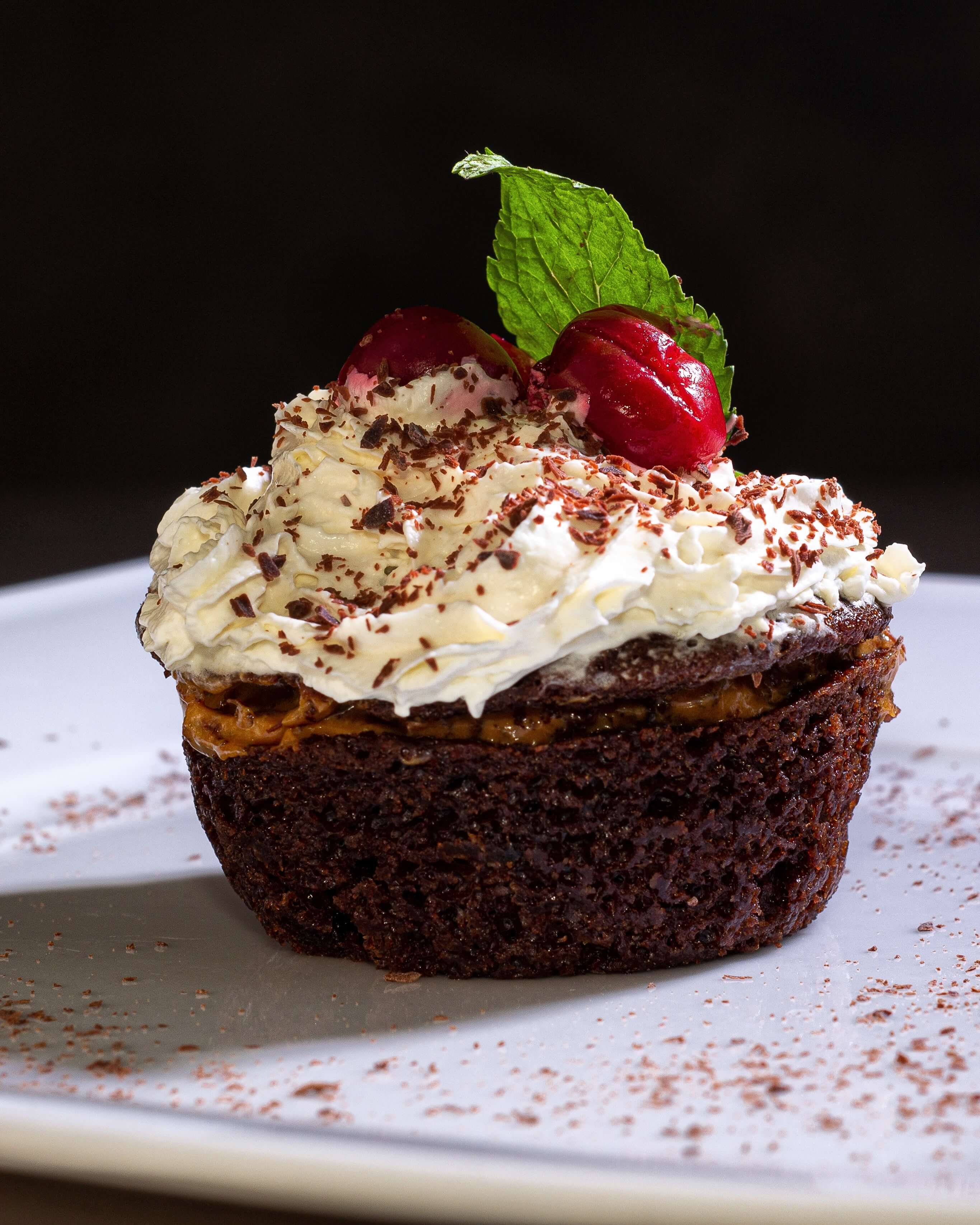 Cupcake crema y chocolate